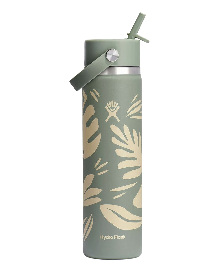Hydro Flask HYDRO FLASK 24OZ WIDE FLEX STRAW CAP BOTANICAL AGAVE