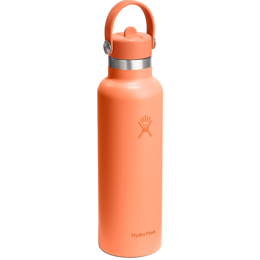 Hydro Flask HYDRO FLASK 21OZ STANDARD FLEX STRAW CAP NECTAR ORANGE