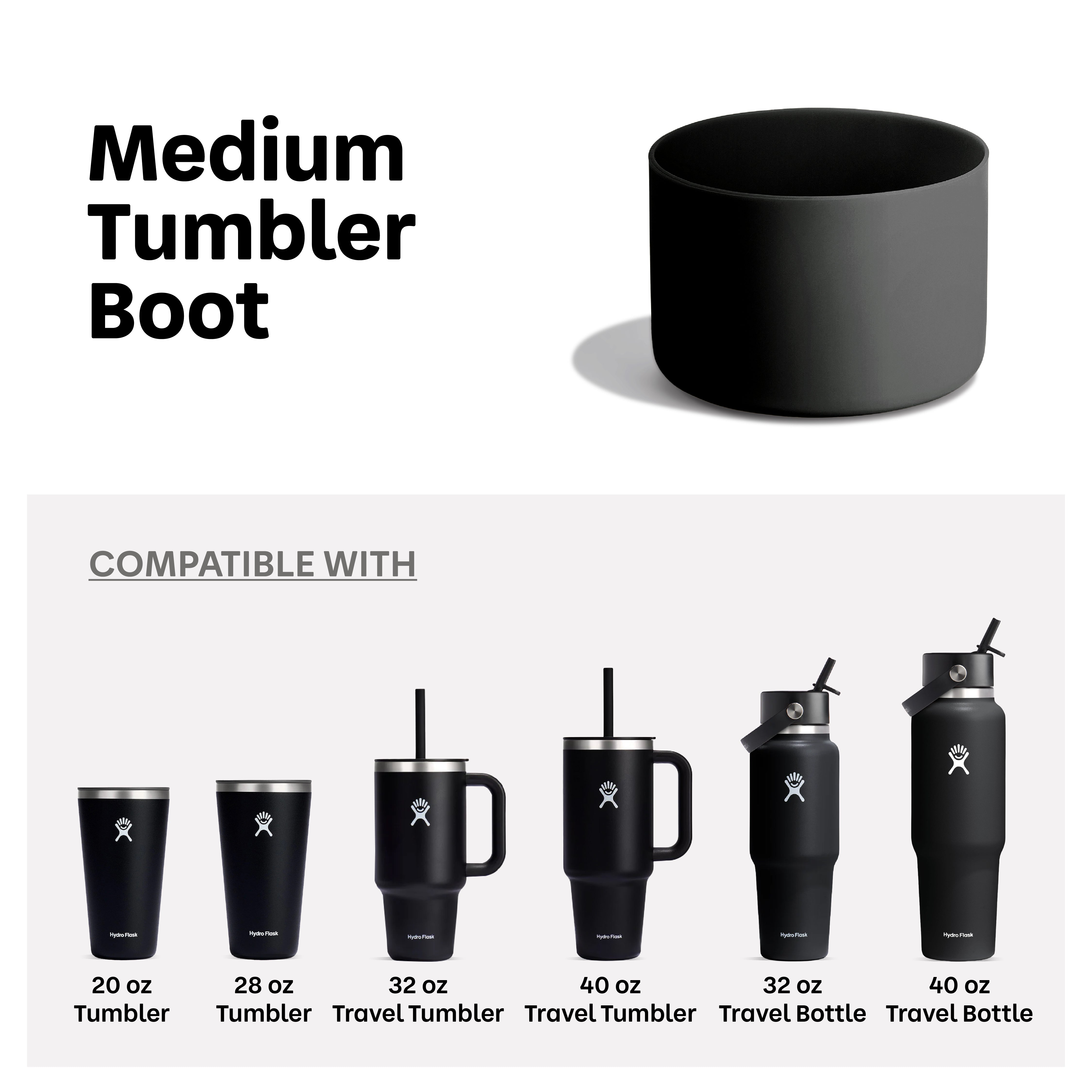 Hydro Flask Tumbler Boot Coconut Medium