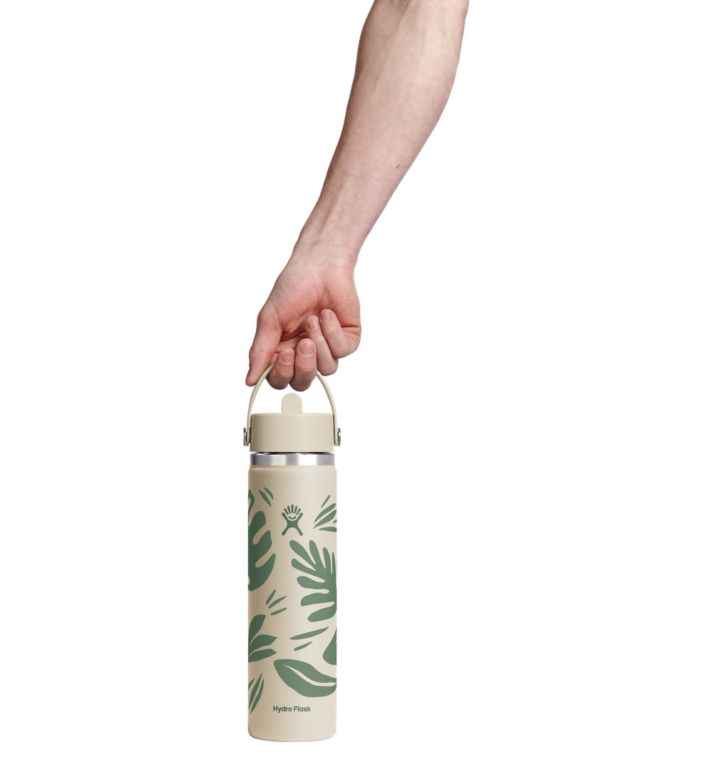 Hydro Flask HYDRO FLASK 24OZ WIDE FLEX STRAW CAP BOTANICAL BLISS COCONUT