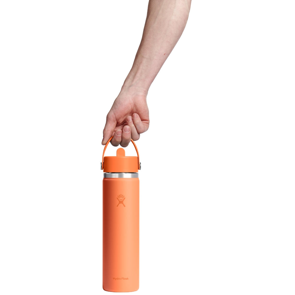 Hydro Flask HYDRO FLASK 24OZ WIDE FLEX STRAW CAP NECTAR ORANGE