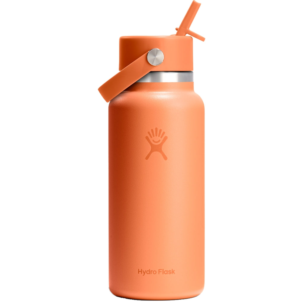 Hydro Flask HYDRO FLASK 32OZ WIDE FLEX STRAW CAP NECTAR ORANGE