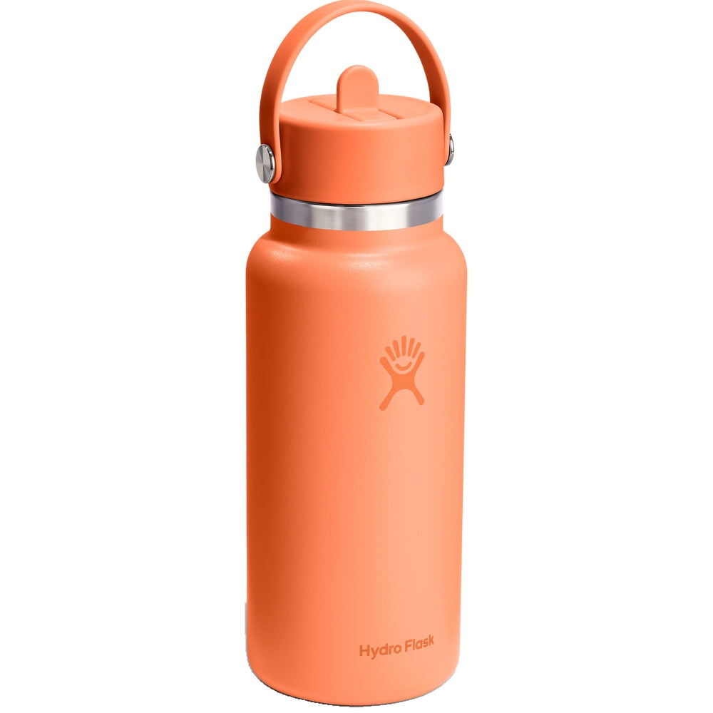 Hydro Flask HYDRO FLASK 32OZ WIDE FLEX STRAW CAP NECTAR ORANGE
