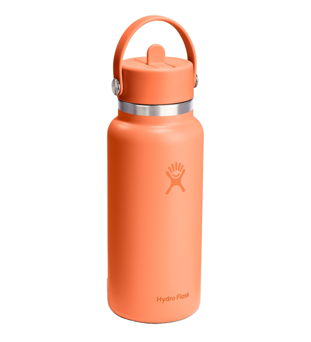 Hydro Flask HYDRO FLASK 32OZ WIDE FLEX STRAW CAP NECTAR ORANGE