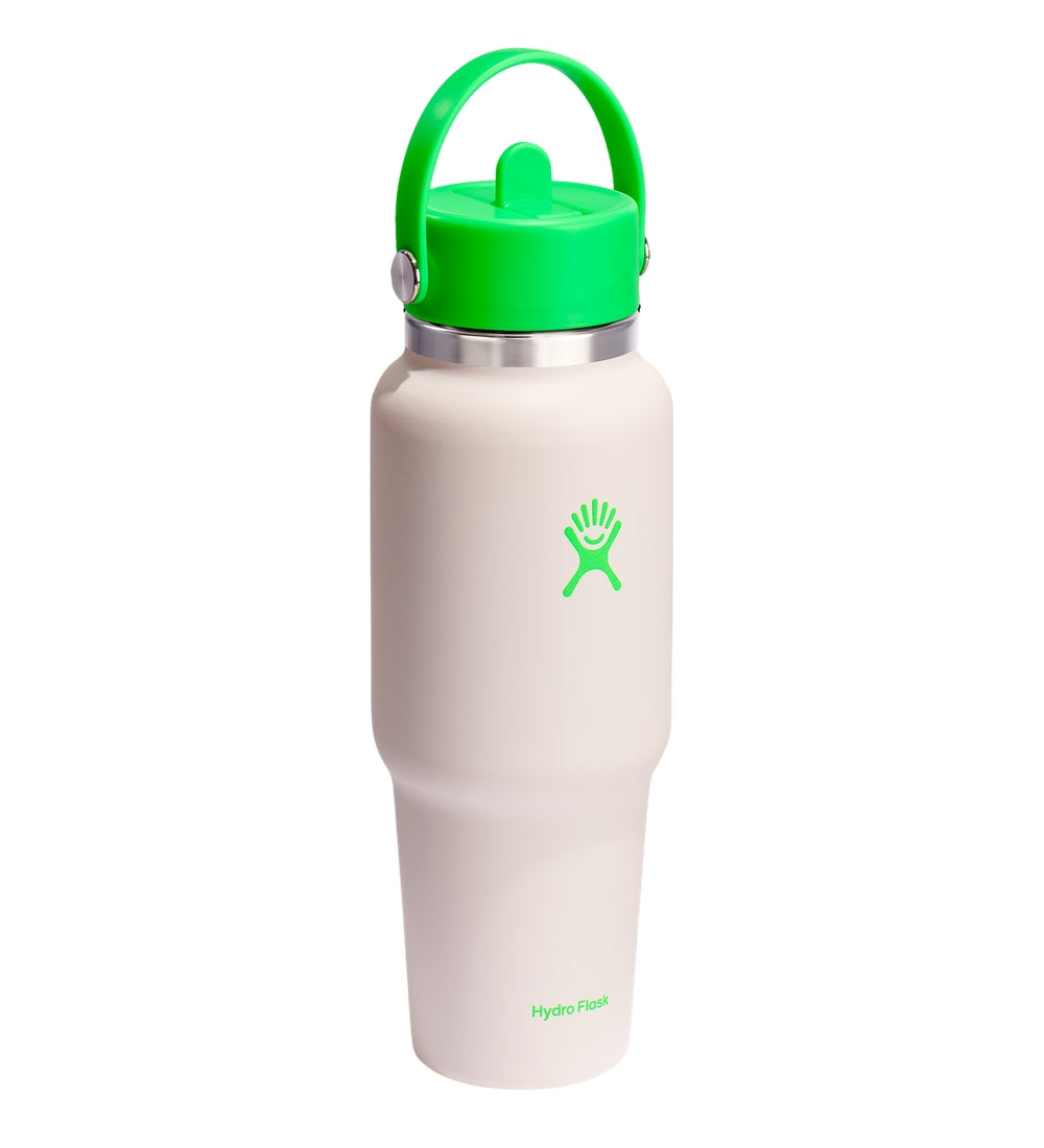 Hydro Flask Neongreen 32Oz Travel Bottle Ivory