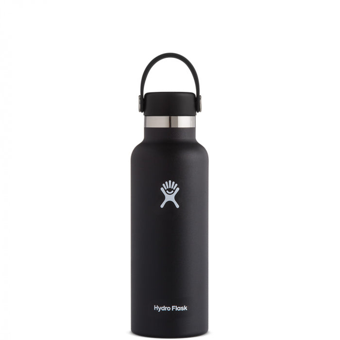 HYDRO FLASK 18 oz Black Standard Mouth