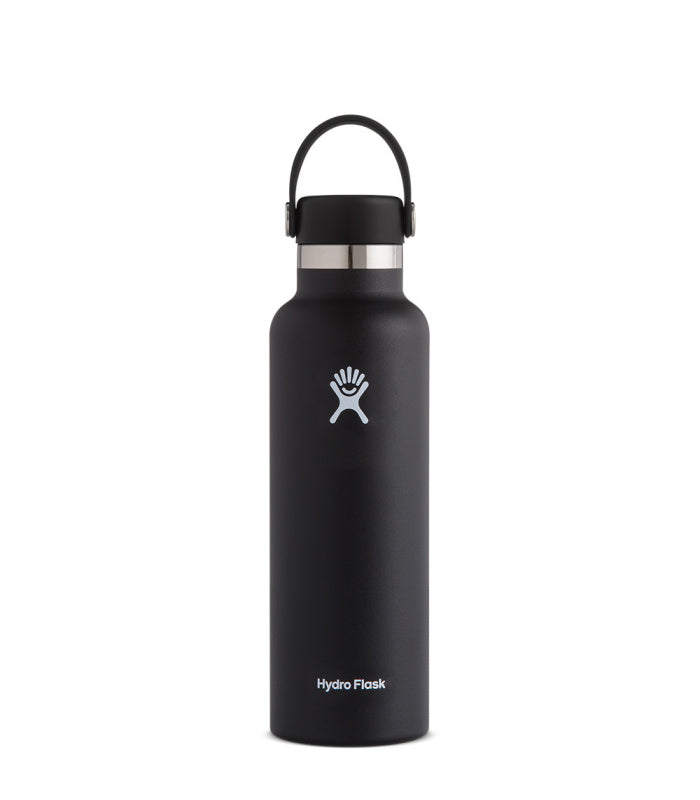HYDRO FLASK 21 oz Black Standard Mouth