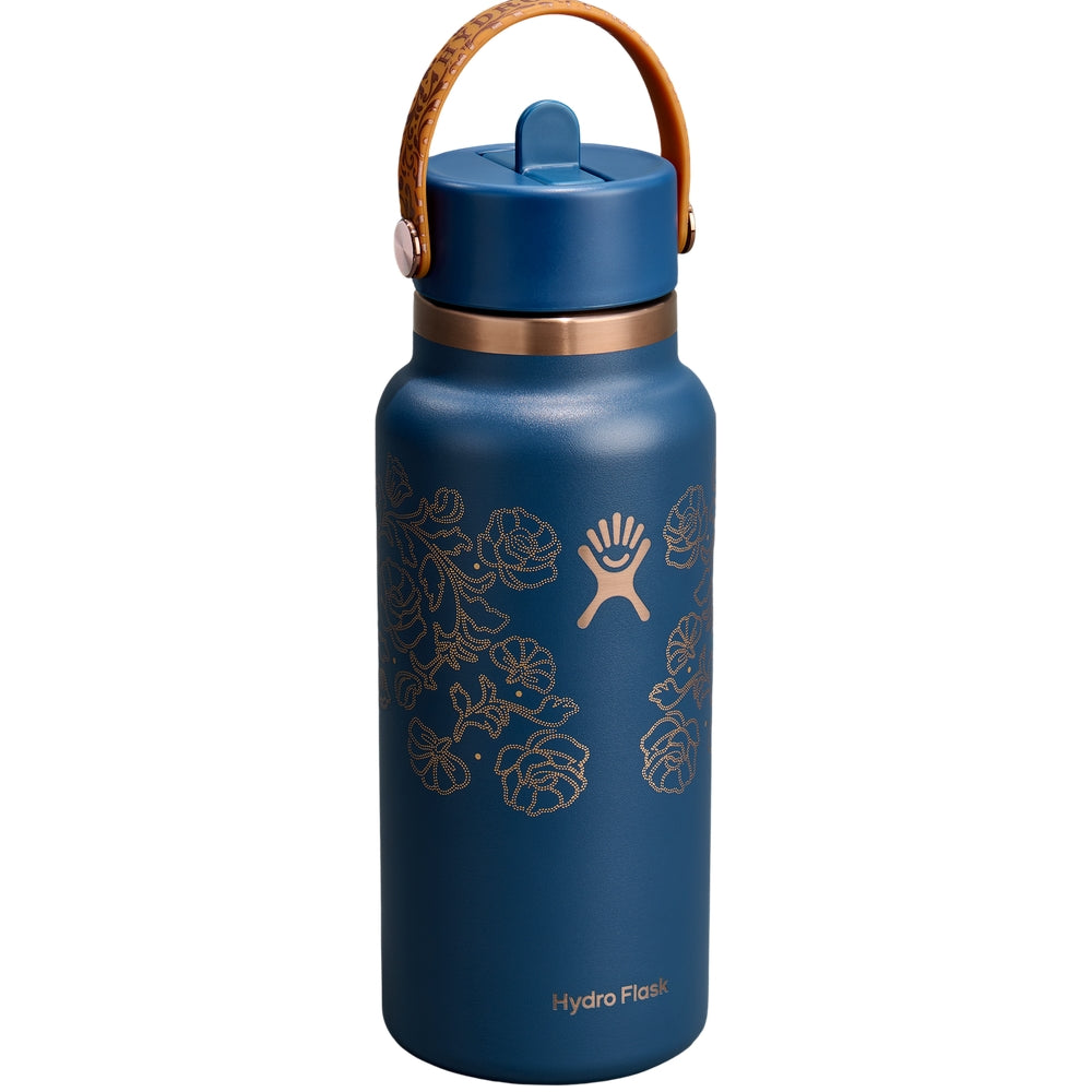 Hydro Flask HYDRO FLASK 32OZ WIDE FLEX STRAW CAP DARK BLUE