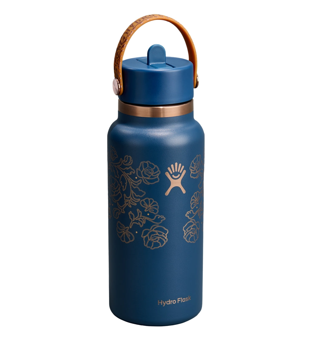 Hydro Flask HYDRO FLASK 32OZ WIDE FLEX STRAW CAP DARK BLUE