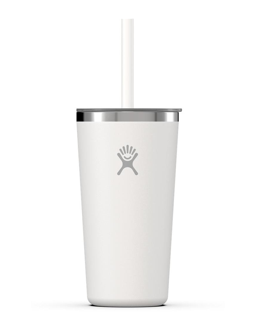 Hydro Flask HYDRO FLASK 20OZ TUMBLER CLEAR STRAW LID WHITE
