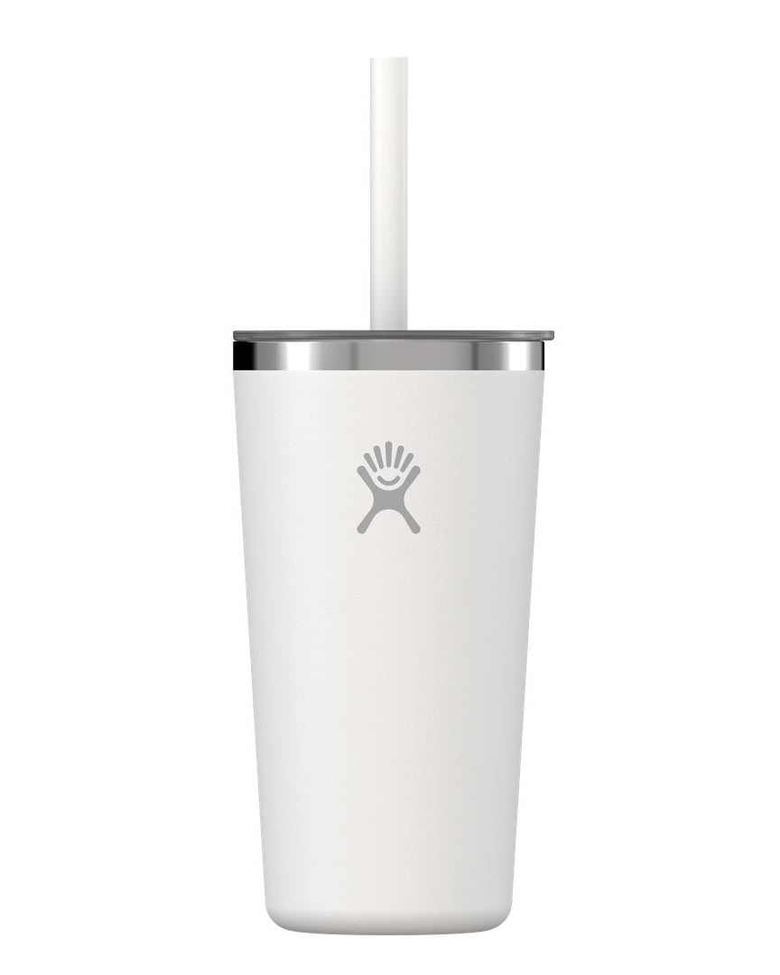 Hydro Flask HYDRO FLASK 20OZ TUMBLER CLEAR STRAW LID WHITE