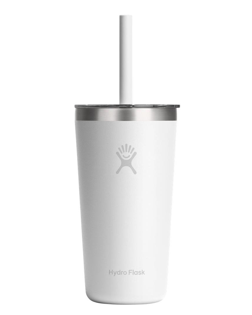 Hydro Flask HYDRO FLASK 20OZ TUMBLER CLEAR STRAW LID WHITE