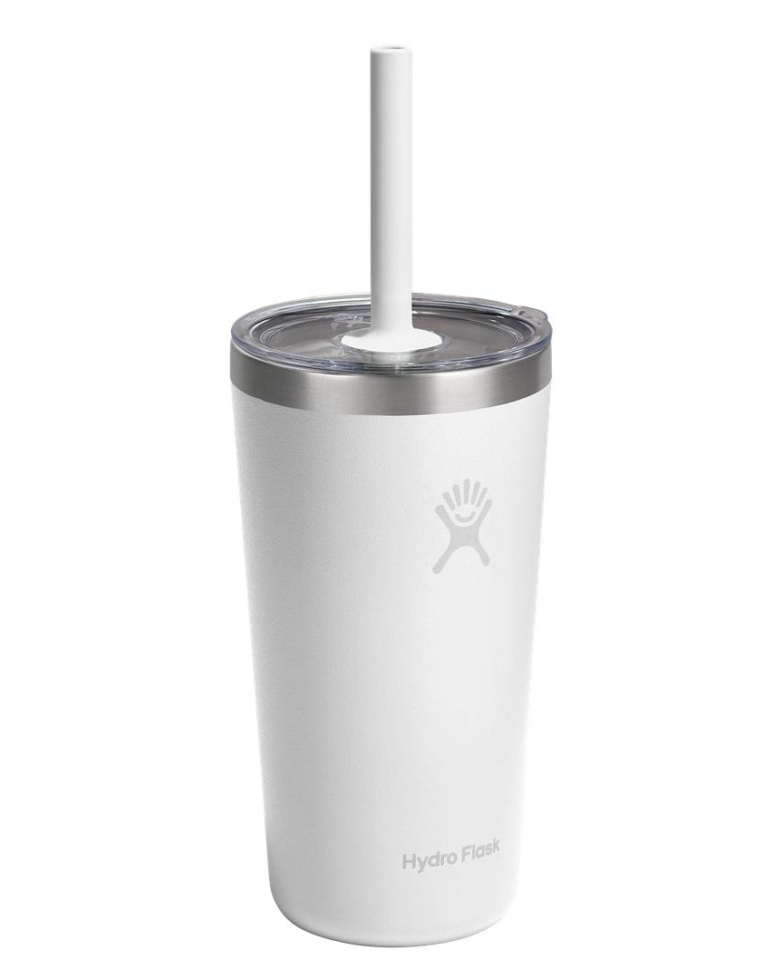 Hydro Flask HYDRO FLASK 20OZ TUMBLER CLEAR STRAW LID WHITE