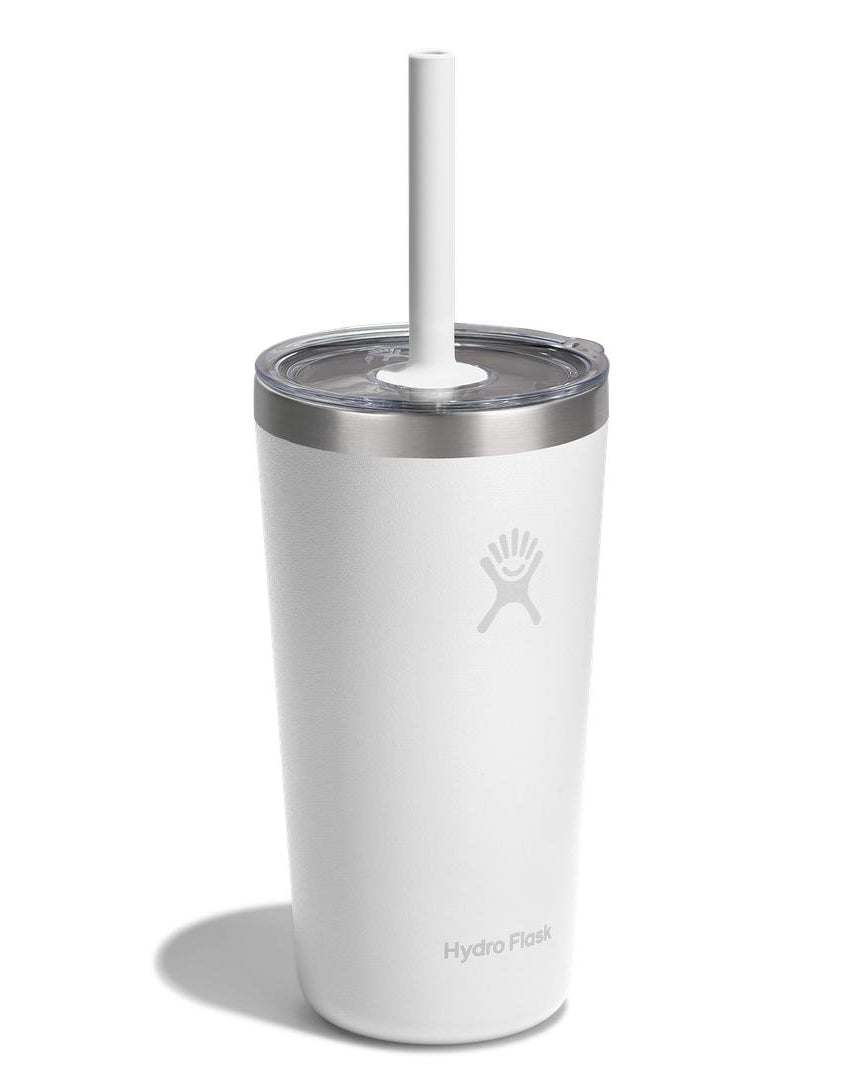 Hydro Flask HYDRO FLASK 20OZ TUMBLER CLEAR STRAW LID WHITE