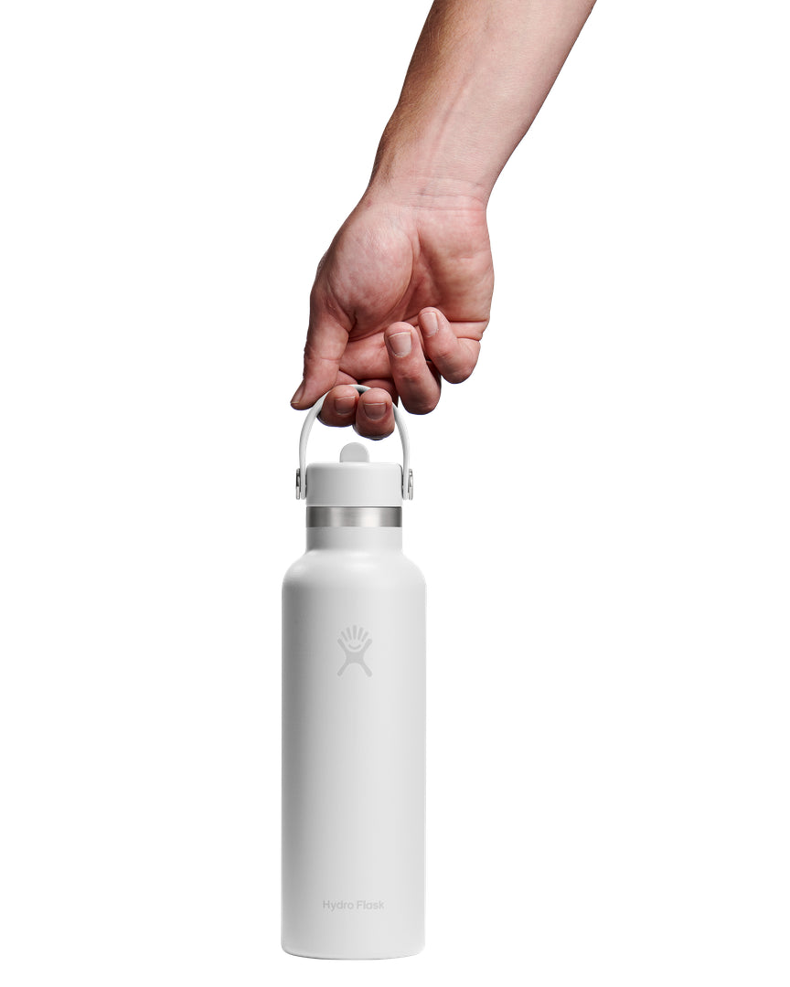 Hydro Flask HYDRO FLASK 21OZ STANDARD FLEX STRAW CAP WHITE