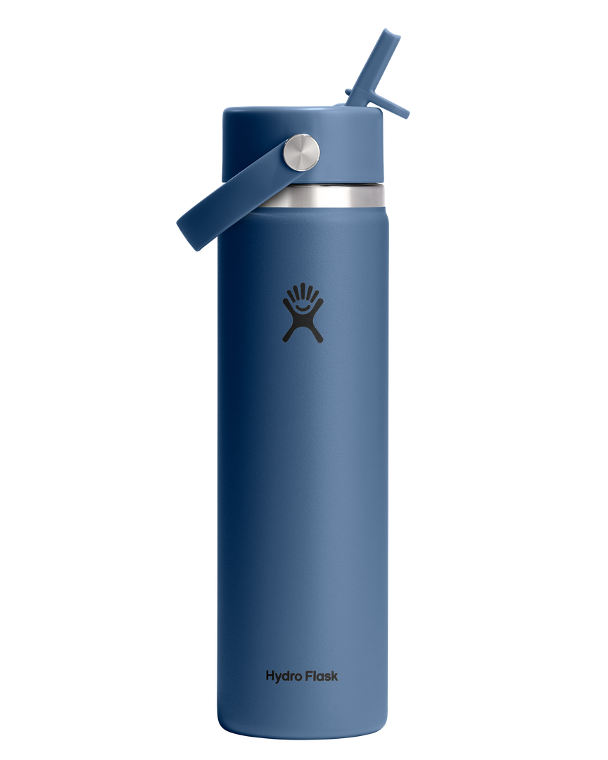 Hydro Flask HYDRO FLASK 24OZ WIDE FLEX STRAW CAP HARBOR BLUE