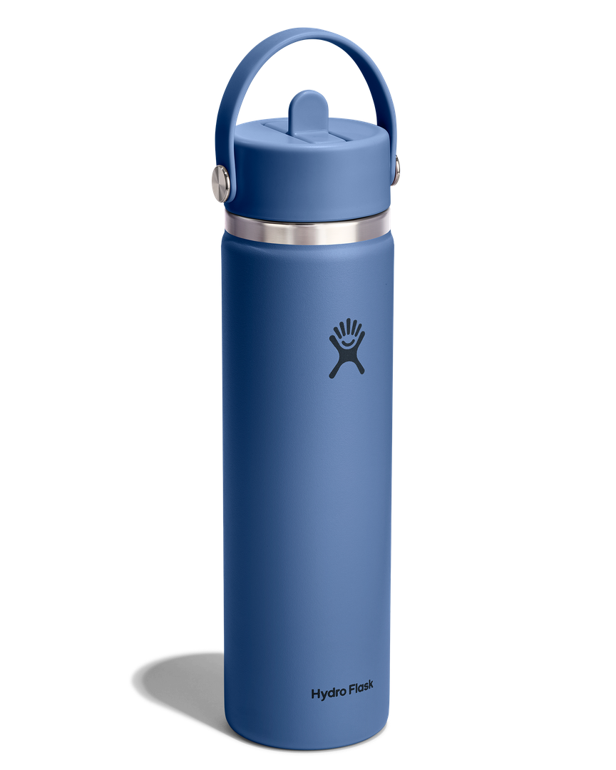 Hydro Flask HYDRO FLASK 24OZ WIDE FLEX STRAW CAP HARBOR BLUE