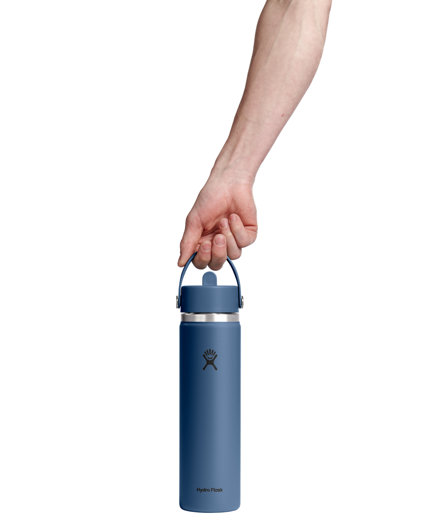 Hydro Flask HYDRO FLASK 24OZ WIDE FLEX STRAW CAP HARBOR BLUE