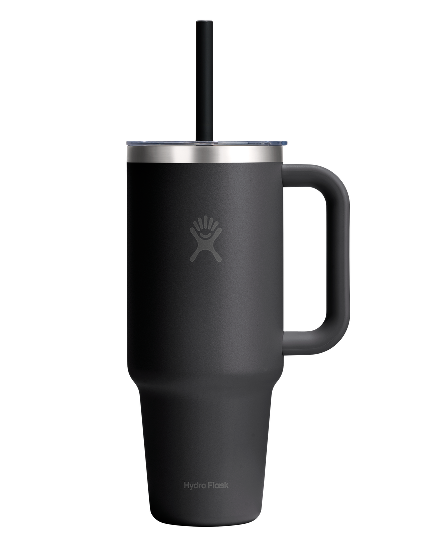 Hydro Flask HYDRO FLASK 40OZ TRAVEL TUMBLER CLEAR LID BLACK