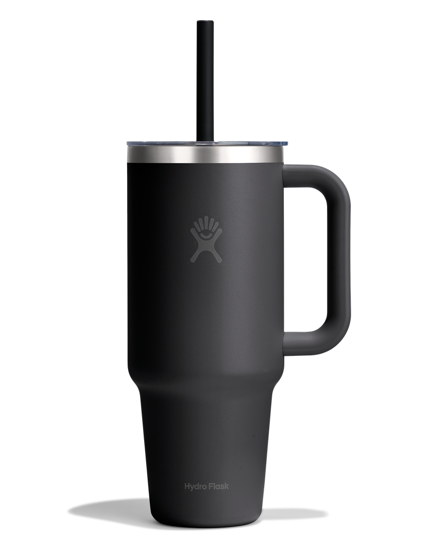 Hydro Flask HYDRO FLASK 40OZ TRAVEL TUMBLER CLEAR LID BLACK