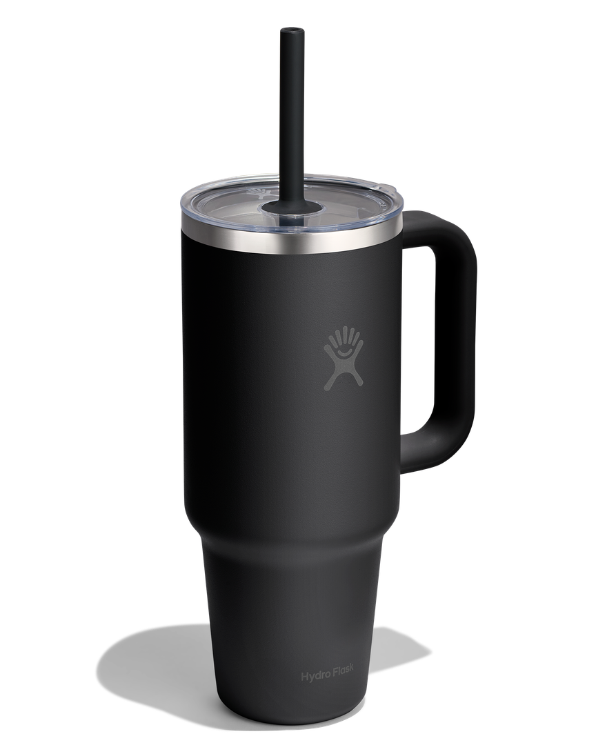 Hydro Flask HYDRO FLASK 40OZ TRAVEL TUMBLER CLEAR LID BLACK