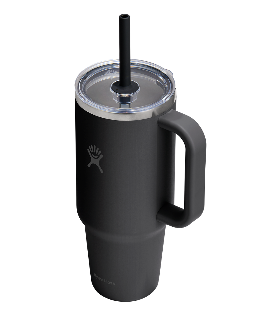 Hydro Flask HYDRO FLASK 40OZ TRAVEL TUMBLER CLEAR LID BLACK