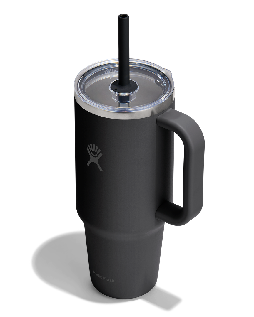 Hydro Flask HYDRO FLASK 40OZ TRAVEL TUMBLER CLEAR LID BLACK