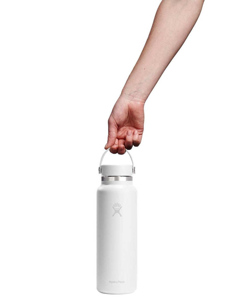 Hydro Flask HYDRO FLASK 40OZ WIDE FLEX CAP WHITE