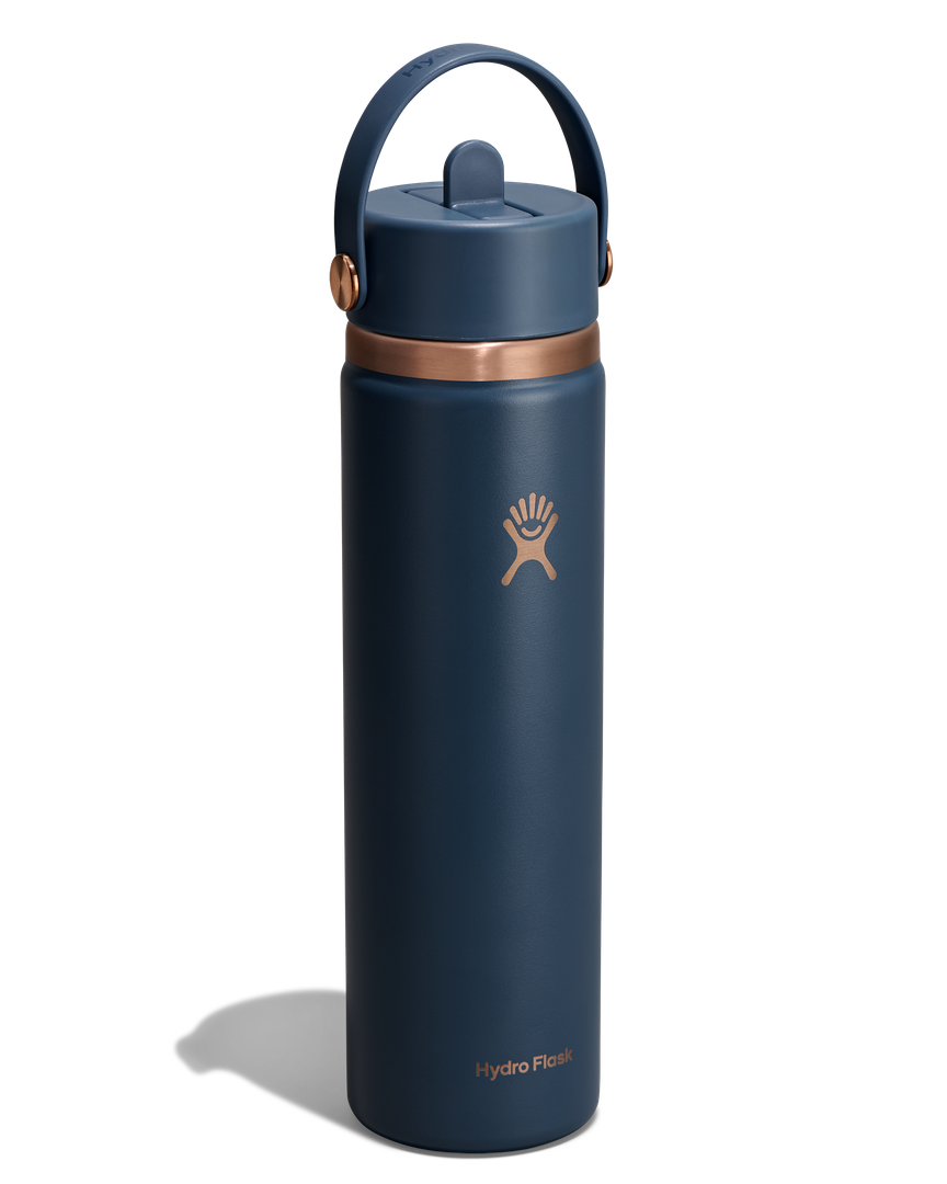 Hydro Flask HYDRO FLASK 24OZ WIDE FLEX STRAW CAP HARBOR BLUE ARC