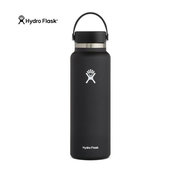 HYDRO FLASK 40 oz Black 2.0 Wide Mouth