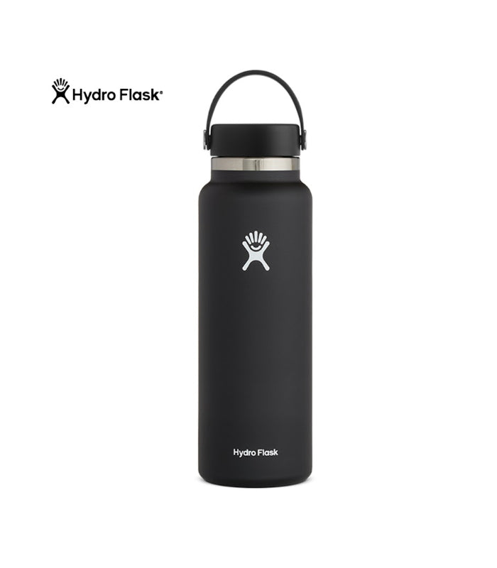 HYDRO FLASK 40 oz Black 2.0 Wide Mouth