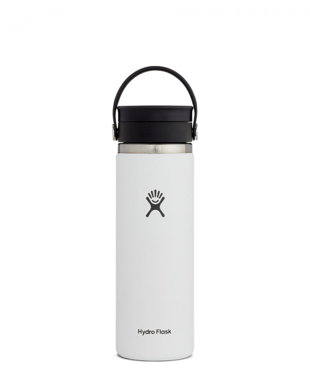 HYDRO FLASK 20 oz White Wide Mouth W/ Flex Sip Lid