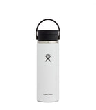 20 oz White Wide Mouth W/ Flex Sip Lid