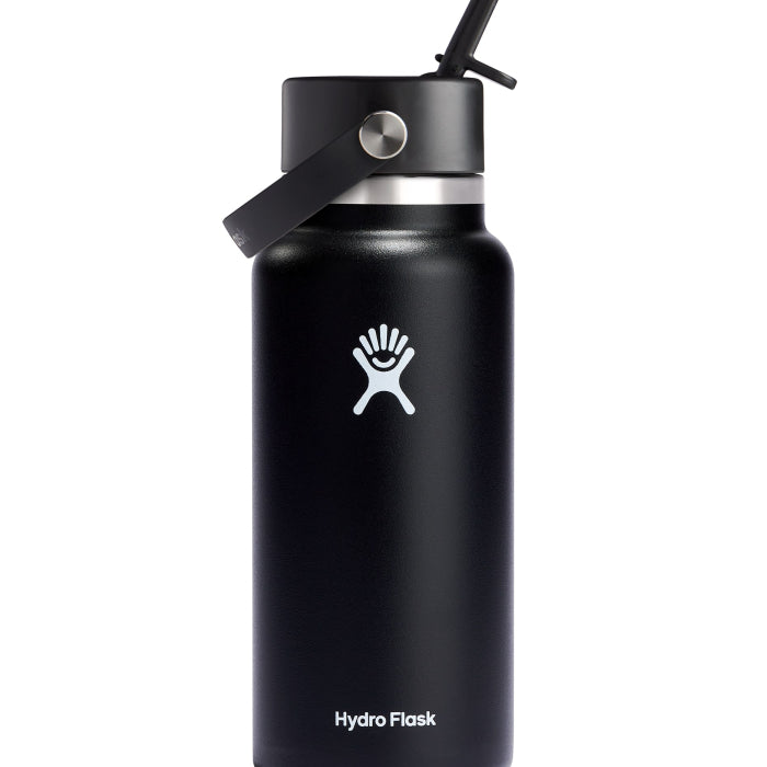 HYDRO FLASK HYDRO FLASK 32 OZ WIDE FLEX STRAW CAP BLACK