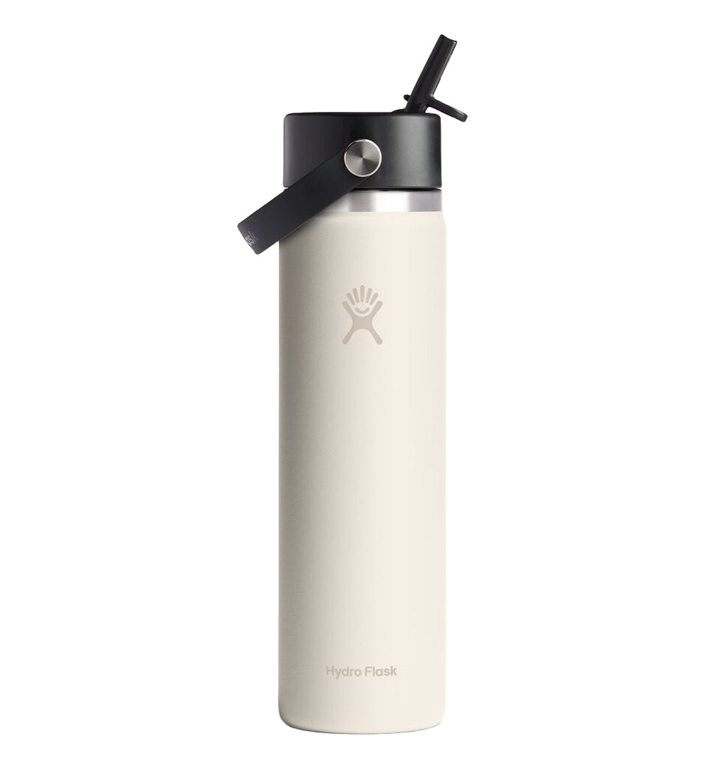 Hydro Flask HYDRO FLASK 24OZ WIDE FLEX STRAW CAP IVORY