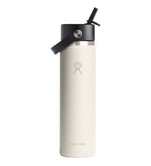 HYDRO FLASK 24OZ WIDE FLEX STRAW CAP IVORY