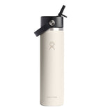 HYDRO FLASK 24OZ WIDE FLEX STRAW CAP IVORY