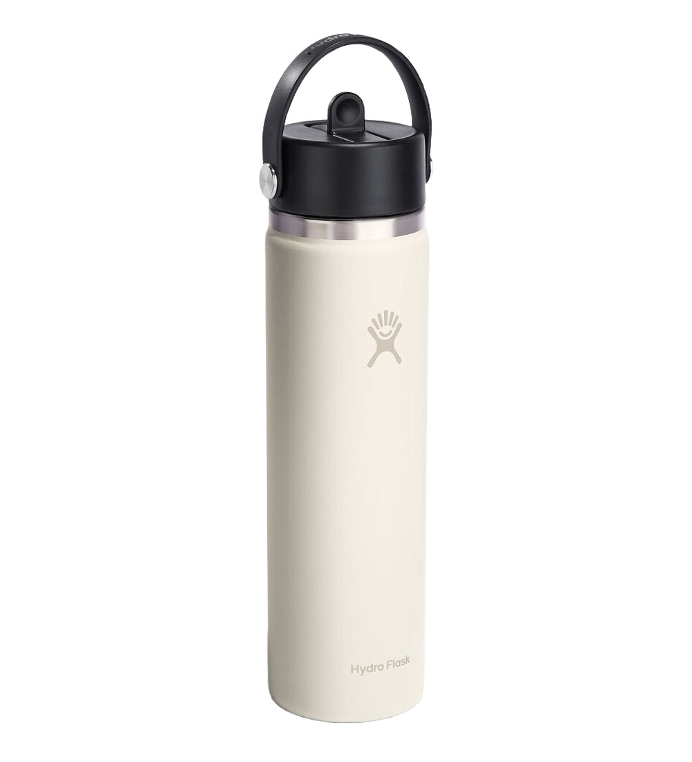 Hydro Flask HYDRO FLASK 24OZ WIDE FLEX STRAW CAP IVORY