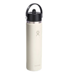 Hydro Flask HYDRO FLASK 24OZ WIDE FLEX STRAW CAP IVORY