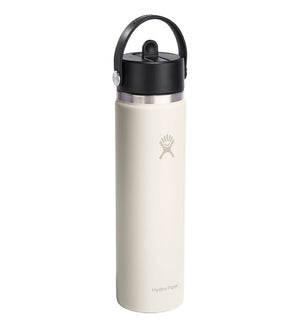 HYDRO FLASK 24OZ WIDE FLEX STRAW CAP IVORY
