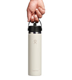 HYDRO FLASK 24OZ WIDE FLEX STRAW CAP IVORY