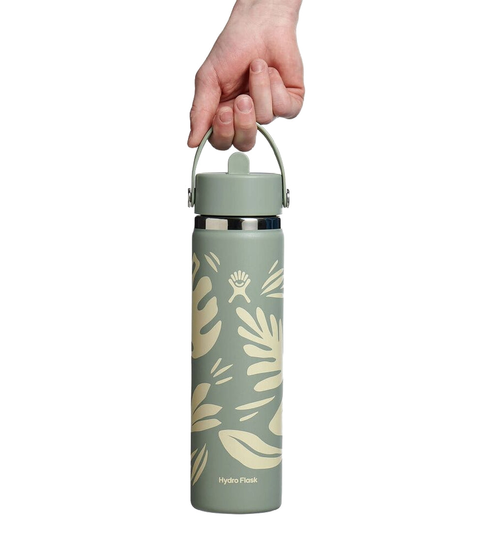 Hydro Flask HYDRO FLASK 24OZ WIDE FLEX STRAW CAP BOTANICAL AGAVE
