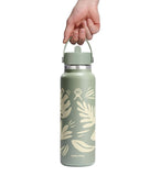 HYDRO FLASK 40OZ WIDE FLEX STRAW CAP BOTANICAL AGAVE