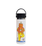 HYDRO FLASK 20 OZ WIDE FLEX SIP LID OATSIDE YOGA BEAR WHITE