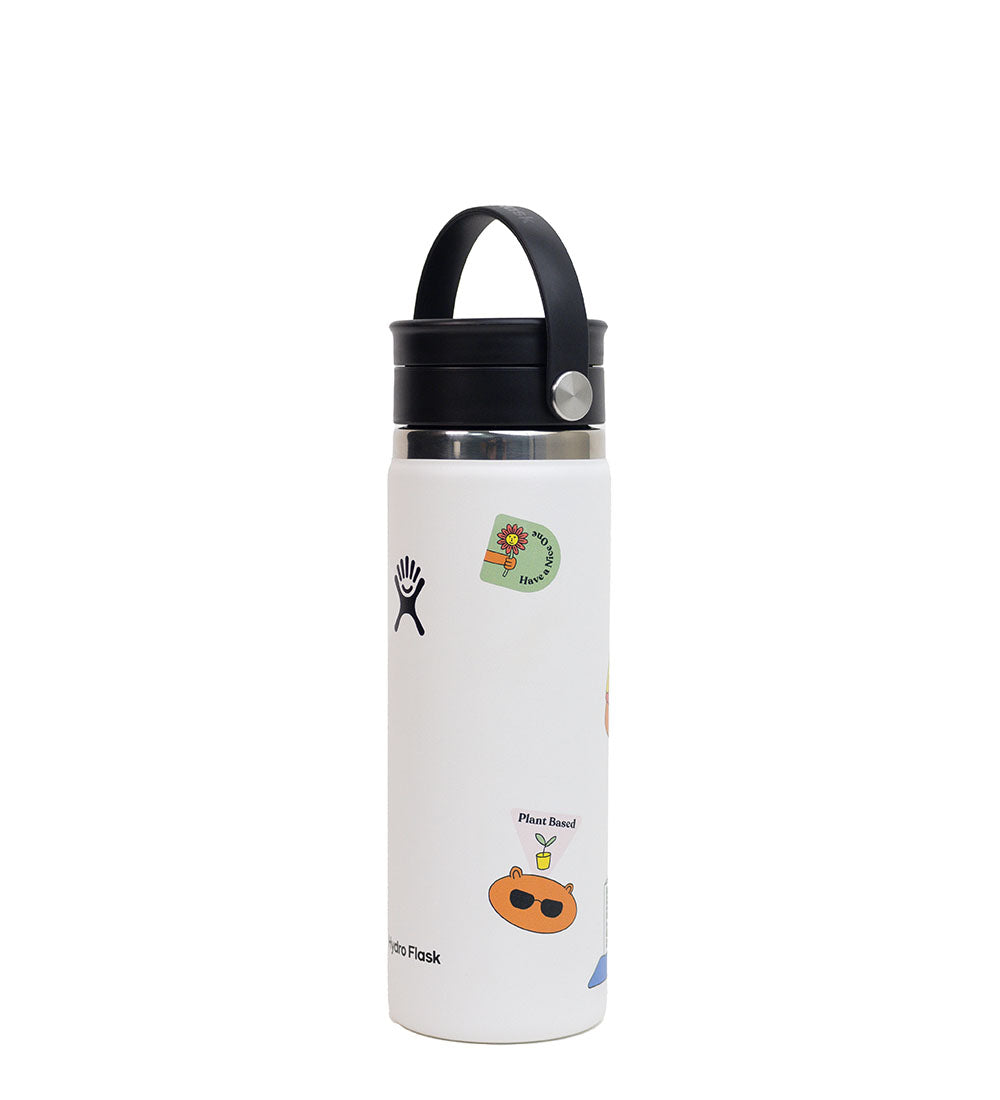 HYDRO FLASK HYDRO FLASK 20 OZ WIDE FLEX SIP LID OATSIDE SURF BEAR WHITE