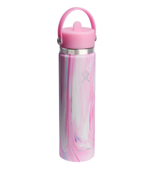 HYDRO FLASK 24 OZ WIDE FLEX STRAW CAP JELLY PINK