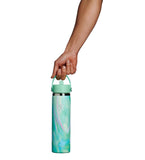 HYDRO FLASK 24 OZ WIDE FLEX STRAW CAP JELLY  GREEN