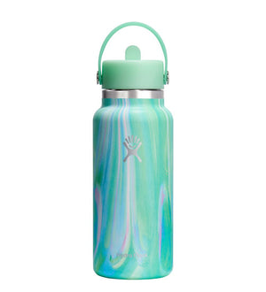 HYDRO FLASK 32 OZ WIDE FLEX STRAW CAP JELLY GREEN