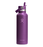 HYDRO FLASK 21OZ STANDARD FLEX STRAW CAP BEACHPLUM