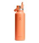 Hydro Flask HYDRO FLASK 21OZ STANDARD FLEX STRAW CAP NECTAR ORANGE